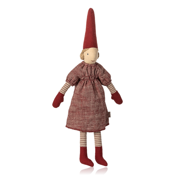 Maileg Pixy Girl Size 2 Red Dress