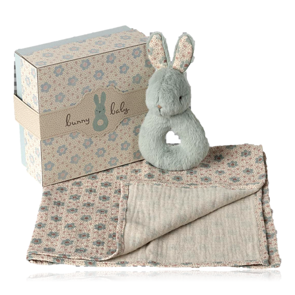 Maileg Rabbit Rattle Set Mint