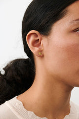 Pernille Corydon Elm Leaf Stud Earrings Gold