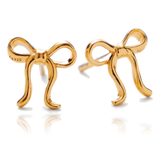 Pernille Corydon Bow Studs Gold