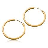 Pernille Corydon Circle Line Hoop Earrings Gold