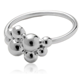 Pernille Corydon Pebble Ring Silver Size 52