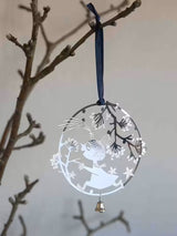 Pluto Hanging Decoration Little My First Snow Silver