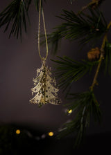 Pluto 3D Hanging Tree Decoration Gold