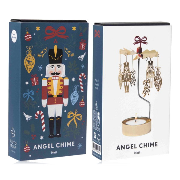 Pluto Rotary Candle Holder Nutcracker Gold