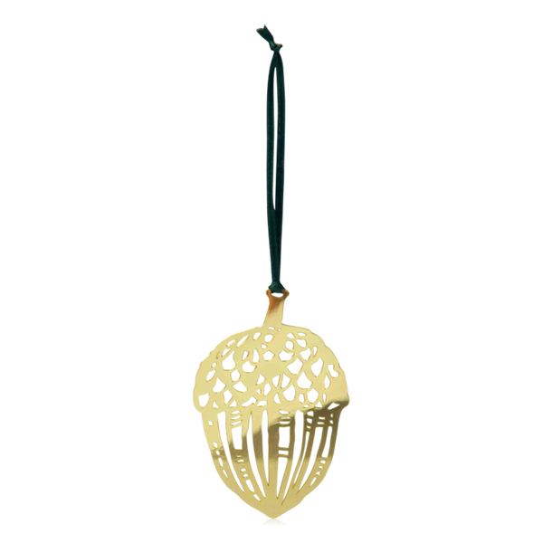 Pluto Hanging Acorn Decoration Gold