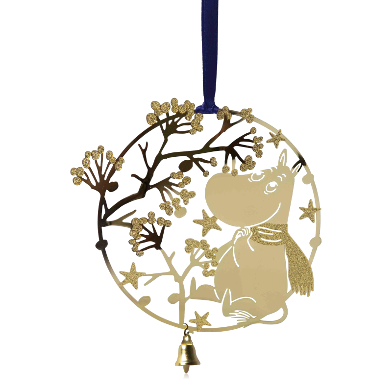 Pluto Hanging Decoration Moomin First Snow Gold