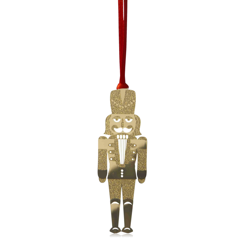 Pluto Hanging Nutcracker Decoration Gold