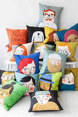 Spira of Sweden Face Cushion Cover Kerstin