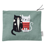 spira of sweden kompisar kattarlek toilet bag with cats cut out