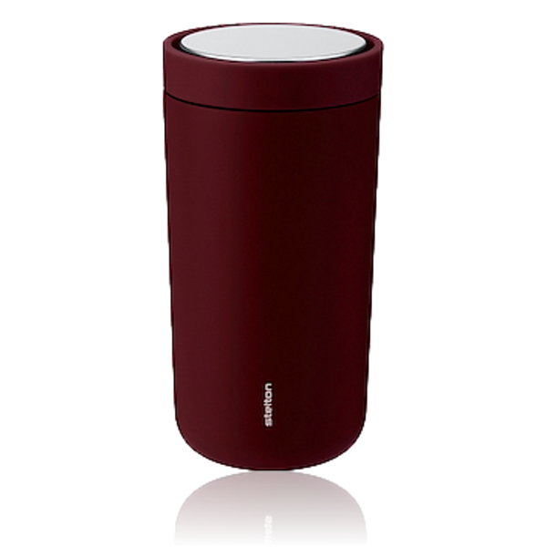 Stelton To Go Click Steel Cup Berry 0.4 Litre