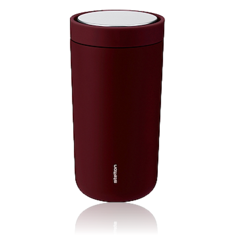 Stelton To Go Click Steel Cup Berry 0.4 Litre
