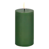 Uyuni LED Pillar Candle Olive Green 5.8 x 10.1 cm