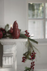 Uyuni Santa Claus LED Candle 10 x 17 cm Carmine Red