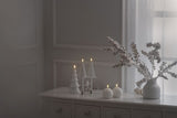 Uyuni LED Textured Snowball Candle 8 x 8 cm