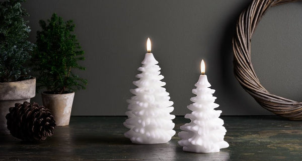 Uyuni Lighting LED Christmas Tree Candle Nordic White 9x12 cm