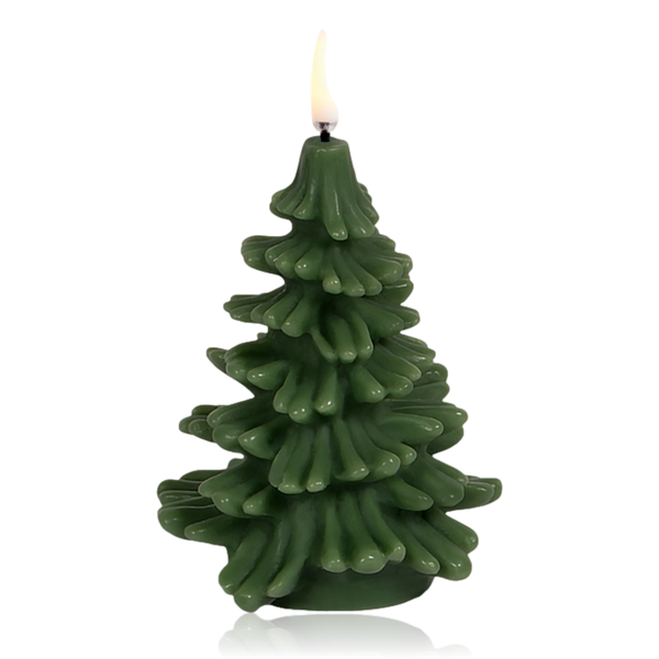 Uyuni Lighting LED Christmas Tree Candle Olive Green 9x12 cm