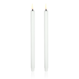 Uyuni Lighting Mini LED Taper Candle 2 Pack 1.3 x 25 cm Nordic White
