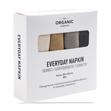 The Organic Company Everyday Napkins Set of 4  Earth Mix