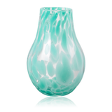 Broste Ada Spot Vase Mouthblown Glass Turquoise