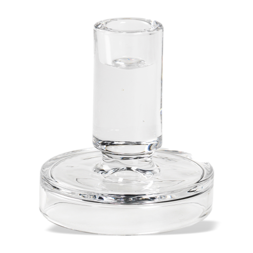 Broste Petra Glass Candle Holder Medium Clear