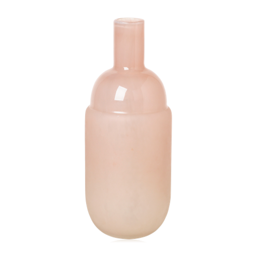 Broste Harald Handmade Glass Vase Light Pink