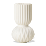 Dottir Ceramic Vase Samsurium Rufflebell White