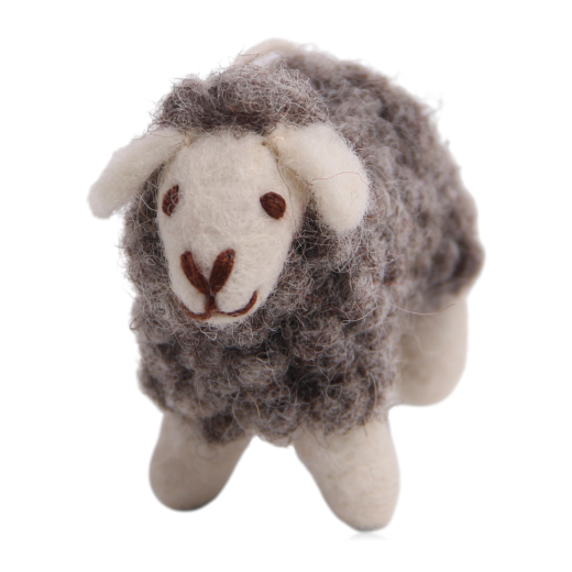 Gry & Sif Felt Mini Sheep Grey