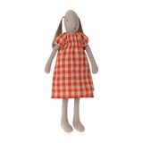 Maileg Bunny In Red Checked Dress Size 3