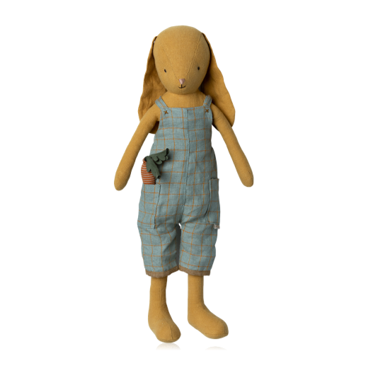 Maileg Dusty Yellow Bunny In Overalls Size 3