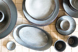 Broste Nordic Sea Stoneware Oval Serving Plate Small