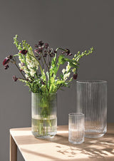 Lyngby Mouth Blown Glass Vase Clear 25cm