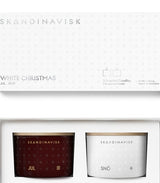 Skandinavisk Giftset White Christmas (2 x 90g Candles)