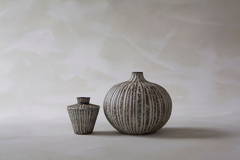 Lindform Bari Vase Stone Stripe Large