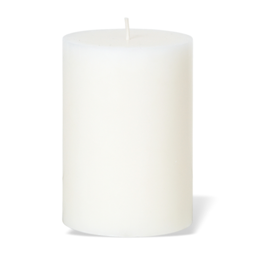 Broste Rustic Pillar Candle 7x10cm  Pure White