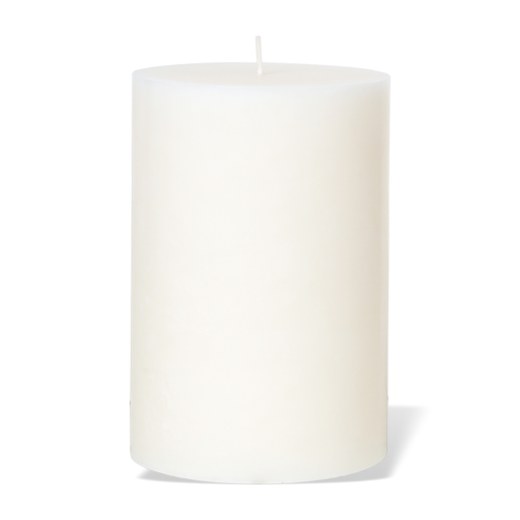 Broste Rustic Pillar Candle 10x11cm Pure White