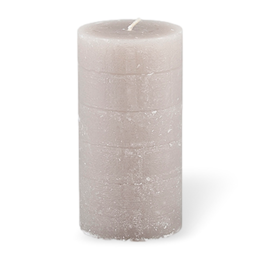 Broste Rustic Pillar Candle 7x13.5cm Linen