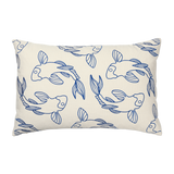 Broste Koi Cushion Cover Blue 40 x 60 cm With Pad