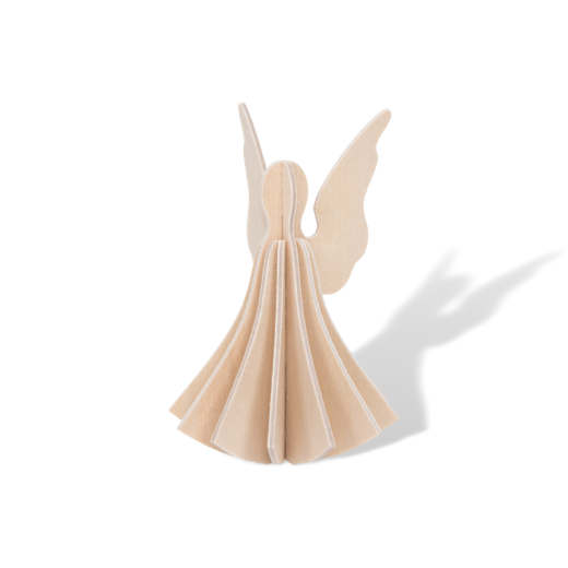 Lovi Hanging Birch Angel 13cm Natural Wood