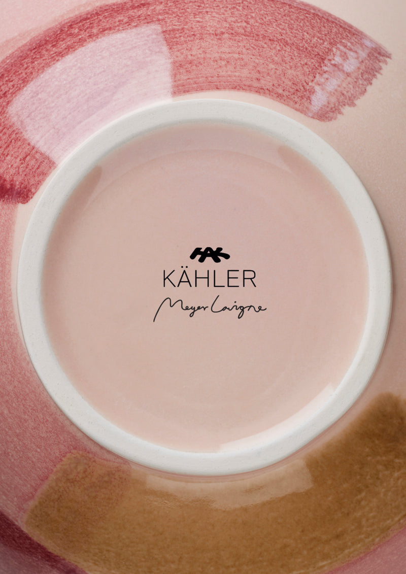 Kähler Canvas Vase Rose & Brown Ceramic Large