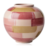 Kähler Canvas Vase Rose & Brown Ceramic Large