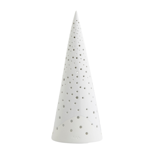 Kähler Nobili Ceramic Cone Tealight Holder 30cm White