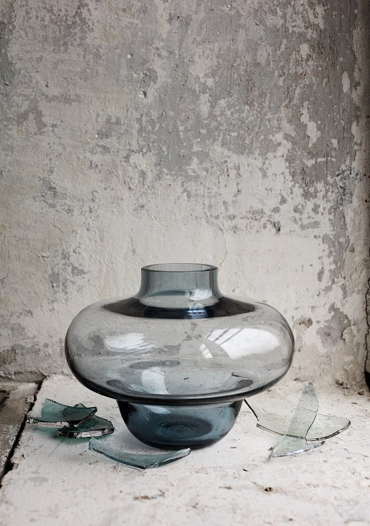 Kosta Boda Kappa Recycled Glass Vase Small