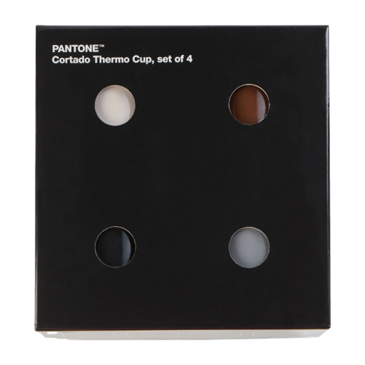 Copenhagen Design Pantone  Living Thermo Cup Set of 4 Dark