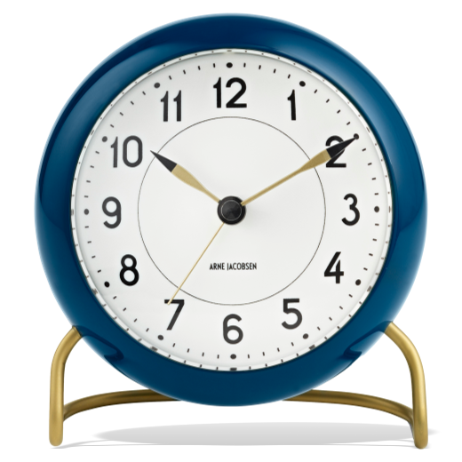 Arne Jacobsen Station Table Alarm Clock Teal