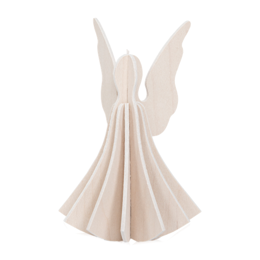 Lovi Hanging Birch Angel 9.5cm White