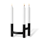 Stelton Ora Three-Branch Candleholder Black