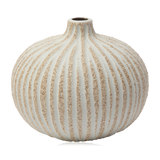 Lindform Bari Vase Rough Brown Stone Stripe Medium