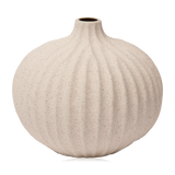 Lindform Bari Vase Light Sand Deep Lines Large