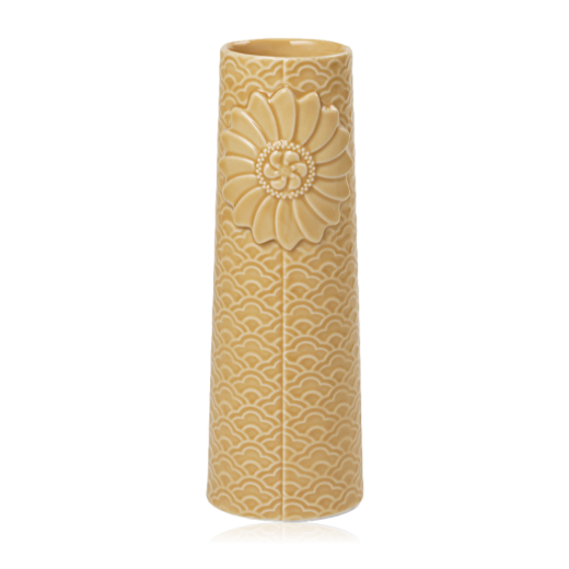 Dottir Ceramic Vase Pipanella Waves Medium Turmeric